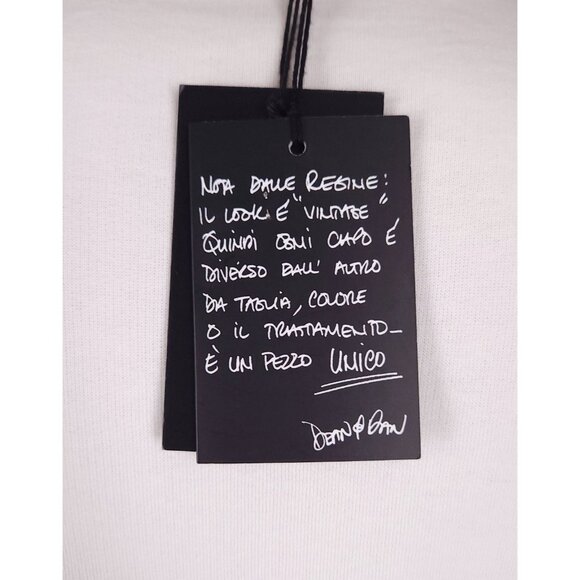 DSQUARED2 Printed Slogan Cotton Sweatshirt Size M Mens Off-White $385 - Picture 8 of 12